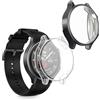 kwmobile Set 2x Custodia Smartwatch Compatibile con OnePlus Watch 2 / OPPO Watch X Cover - Case Silicone Protezione Orologio Fitness grigio scuro/trasparente