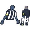 Shop and Solve FOOTBALL USB - Chiavetta USB Drive 3.0 con forma di Alex Del Piero capitano da 64 Gb unità di memoria flash Penna Disk Pen Drive alta velocità idea regalo per tifosi Juventini