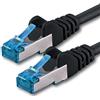 1CONN 1 cavo di rete CAT-6a da 5,0 m RJ-45 maschio SFTP 10 GB/s - 1 pezzo nero