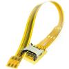 chenyang CY - Cavo morbido piatto FPC da micro SIM a Nano SIM, da maschio a femmina, 10 cm