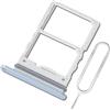 ExtKry Supporto per Scheda SIM Doppia per Samsung Galaxy Z Flip6 Supporto di Ricambio di qualità Originale + Strumento di espulsione della Scheda SIM (Blu)