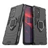 IMIRST OnePlus 9 5G Custodia, Armor Custodia con 360 Gradi Girevole Anello, Silicone TPU e PC Doppio Strato Bumper Protettiva Cover per OnePlus 9 5G. HB Black