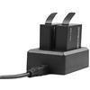 AKASO 2 batterie da 1350 mAh con action camera ricaricabile e caricatore USB doppio per AKASO Brave 7