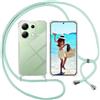 GOKEN Cover per Xiaomi Redmi Note 13 PRO Plus 5G (PRO+), Custodia Trasparente con Bordo in Silicone TPU Morbido, Schiena in PC Rigido, Resistente, Antiurto - Case Soft - Trasparente
