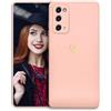 POUHYE Cover per Samsung Galaxy Note 20 Custodia Originale, Gomma Gel di Silicone Liquida Cover con Protezione Fotocamera, Morbida Sottile e Antiurto AntiGraffio Case con Motivo a Amore Cuore Rosa