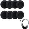 QYHON 8 cuscinetti auricolari di ricambio adatti per Logitech 960, cuscinetti auricolari 60 mm, cuscinetti auricolari per cuffie Logitech, cuscinetti auricolari in schiuma di ricambio