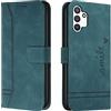 Bravoday Cover per Galaxy A04 / Galaxy A04S / Galaxy A13, Flip Custodia in Pelle PU Portafoglio Custodia per Galaxy A04 / A04S / A13, con Slot per Schede, Verde