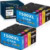 DOREINK PGI-1500XL PGI-1500 Cartucce Compatibili per Canon PGI 1500 XL PGI1500XL per Canon Maxify MB2150 MB2750 MB2050 MB2350 MB2300 MB2000 MB2755 MB2155 (2 Nero, 2 Ciano, 2 Magenta, 2 Giallo)