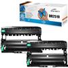Starlet24 2 X DR2510 Tamburo compatibile con Brother TN-2510 TN-2510XL Toner per MFC-L2835DW HL-L2400DWE DCP-L2620DW MFC-L2800DW DCP-L2660DW MFC-L2827DW MFC-L2860DW