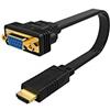 baolongking Adattatore da HDMI a VGA, da HDMI a VGA (maschio a femmina), supporta 1080p, compatibile per laptop, PC, HDTV, monitor, Chromebook, Raspberry Pi, Roku, 15 cm