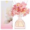 COCORRÍNA Fiore Diffusore Profumo Ambiente 250ml, Pink Rose, con 8 Bastoncini di Fragranza, Naturale, di Lunga Durata, per la Camera da Letto, L'Ufficio, Il Bagno