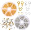 Duoleimi 1140 chiusure a catena in oro e argento per gioielli fai da te. Chiusura per gioielli, collane, bracciali e molto altro ancora.