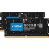 Crucial 16GB 32GB 48GB 64GB 96GB 128GB DDR5 5600MHz Laptop RAM SODIMM Intel AMD