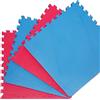 Eyepower 4 tappetini professionali per arti marziali con bordo - Tappetino 63x63x2cm
