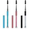 Molain - 3 pennelli per mascara, per sopracciglia, ciglia, per uso domestico, con tappo per viaggi, colore: nero, blu, rosa