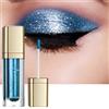 Cutiolly Ombretto liquido glitterato, impermeabile, luccicante, matita per gli occhi (blu)