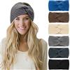 DRESHOW 6 Pezzi Fasce per Capelli Tessuto di Lana Turbante Fascia da Donna Invernale Accessori Cerchietti per Donna Ragazze