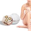 YUYTE Rasoio Elettrico per Donna Epilatore per Gambe Indolore per Gambe Viso Labbra Corpo Braccio Cordless Bikini Trimmer Lady Wet Dry Istantaneo Impermeabile e USB Ricaricabile Testa per Uomo