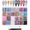 Moguxb Kit di Strass in Resina 3500 Pezzi Strass per Nail Art con Pinzette e Penna 24 Colori Gemme Piatte per Unghie 3-4mm Decorazioni per Unghie,Lavori Fai Da Te,Abiti e Scarpe
