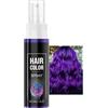 Wowstic Vernice spray per capelli, colore temporaneo, colore viola, colorato per capelli, spray istantaneo, non appiccicoso, lavabile per capelli, per carnevale, Halloween, cosplay party, formula delicata