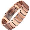 MagEnergy Bracciale in rame per uomini e donne, 100% puro rame, grezzo, massiccio e non rivestito, senza tempo tibetano (design minimalista lucidato)
