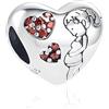 JCaleydo G 85 Charm Compatibile con Bracciale Pandora