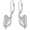 HARMONY BOLA - Orecchini musicali in argento Sterling 925, pendenti, gioielli per gli amanti della musica, regalo di compleanno, Natale per donne, One Size, Argento sterling, Non pietra preziosa