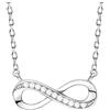 Sofia Milani - Collana da Donna in Argento 925 - con Pietra di Zirconia - Ciondolo ad Infinito - 50208