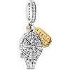 JCaleydo D 52 Charm Compatibile con Bracciale Pandora