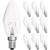 Morotty Lampadina a Candela E14 230V, Lampadine Candela Luce Calda 2700K, Lampadina Candela Dimmerabile, Lampadina C35 E14 per Lampadario, Lampada a Muro, Luce di Cristallo, 10 Pezzi