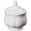 TOPBATHY Zuccheriera In Ceramica 180 Ml Coperchio In Porcellana Per Conservare Caramelle Porcellana Bianca
