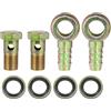QUARKZMAN M14x1.5 14mm Banjo Tubo Ardiglione Bullone Raccordi Adattatore | Materiale Metallo, Vite 35x19mm, Giunto 52x27mm, Include 2 Raccordi 2 Bulloni 4 Rondelle, Aria, Carburante, Motore