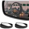 VBGURR 2 specchietti retrovisori a 360° con vetro HD, anti appannamento e impermeabile, universali per auto, SUV, camion, furgone (nero)