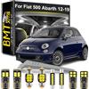 BMT xms 7pz Kit di Luci LED per Interni per Fiat 500 Abarth 500E 2012-2019, Lampadine LED per Interni Auto e Camion 6000K Bianco Luminoso