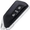 ELLENNE - Guscio Chiave Telecomando 3 Tasti Compatibile con Volkswagen Golf 8, Leon, Cupra cod.17
