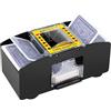 JSMTKJ Mischia Carte Automatico, Mescola Carte Elettrico da 1 a 2 Mazzi, Mescolatore Carte da Gioco per Uno, Poker, Burraco, Blackjack