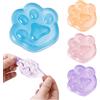XIJEQOW 4 squish a forma di zampa di gatto, squishy morbide, giocattoli antistress.