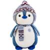 Herfair Pinguino peluche con cappuccio, regalo (20 cm, blu)