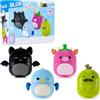 BLDR Squishmallows - Figura costruibile - Emily The Bat, Bebe The Bluebird, Cleary The Strawberry Cow, Charles The Pickle- Squishmallows Fans 6+, 0226