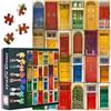 TISHIRON Puzzle da 1000 pezzi per adulti - puzzle con porte colorate per case, puzzle per adulti 1000 pezzi - 69,8 x 50 cm