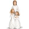 DIBALIYI Angelo Cani commemorativi, regali per cani per amanti dei cani, angeli, portagioie dell'amicizia, scatola regalo dipinta a mano (Madre e figlie)
