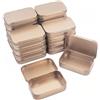 Goodma 20 contenitori rettangolari vuoti in metallo incernierati per necessità di base per la casa, mini scatole organizer per la casa, 95 x 62 x 20 mm (oro rosa)