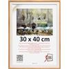 3-B Cornice portafoto Salo Duo - bianco/marrone (rovere) - 30 x 40 cm - Cornice in legno, cornice per documenti con vetro acrilico