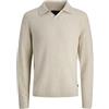 Jack & Jones Jprblamaverick Knit Split Neck Styd Aw25