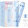 Brigin Rasoio intimo da donna, 2 in 1 Dual Head Shaver con ricarica USB-C, rasoio elettrico da donna per viso, gambe e braccia, rasoio da donna con testa di taglio impermeabile, facile da pulire