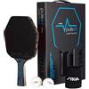 STIGA Set da Ping Pong Pulse Box II 3-star Cybershape - Racchetta da Ping Pong ITTF 3 Stelle + 2 Palline + Polsino
