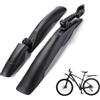 Jingfarsky Set parafango per bicicletta, universale, anteriore e posteriore, per MTB da 26/27,5/29, nero