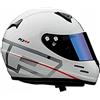 OMP Kj8 Evo Casco da Karting Integrale, Bianco, S