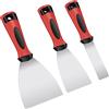 oumuik 3 pezzi spatola/set di spatole spatola per carta da parati - set di spatole flessibili per pittori 25 mm, 65 mm, 96 mm