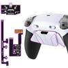 eXtremeRate RISE4 Plus MAX Remap Kit per ps5 Controller BDM-030 040 050 060, 4 Palette Posteriori Programmabili & Clicky Trigger Stop per ps5 Joystick - Senza Controller, Bianco&Nero